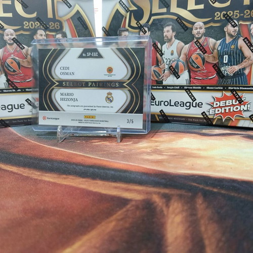 Cedi Osman Mario Hezonja Dual Auto Basketball Card like new, numbered 3/5