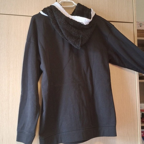 Terranova hoodie refurbished, size M, black and white