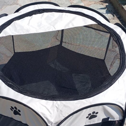 Dog Playpen Brown Beige 91x91x58cm