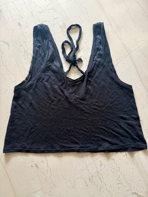 Black see-through blouse used, size M
