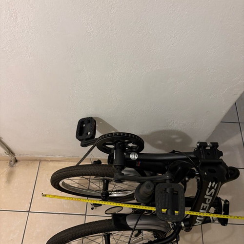 Esperia city folding bike like new, black, 6-speed