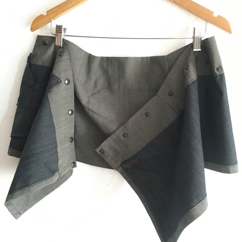 Multi size mini skirt, Y2K style, adjustable tick tack closing