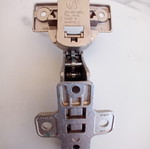 Cabinet Hinges with Knee, Austrian, Stainless Steel, Pack of 40, New