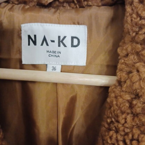 Na-Kd teddy coat new, brown, size small