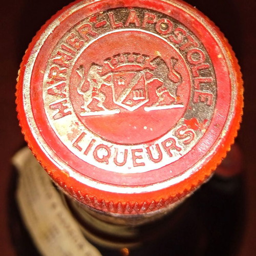 Grand Marnier collectible bottle from A. Metaxa dealership Piraeus