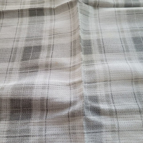 Tablecloth square grey-white, used