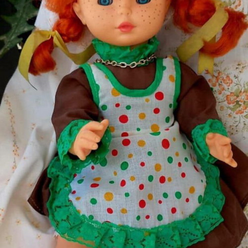 Vintage Pippi Longstocking Doll El Greco 38cm like new 80s
