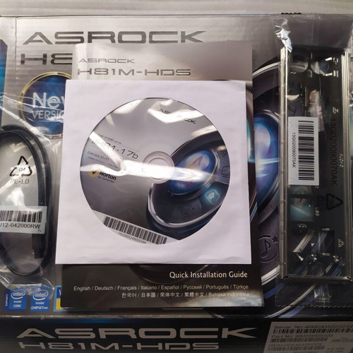ASRock H81M-HDS motherboard with Intel i5 4570