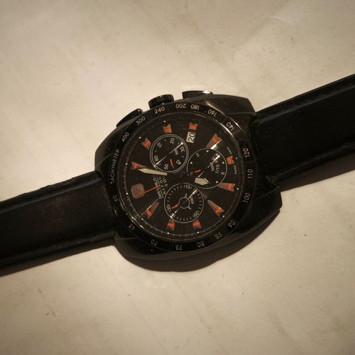 Swiss Military Hanowa wristwatch like new, black, extra strap, box