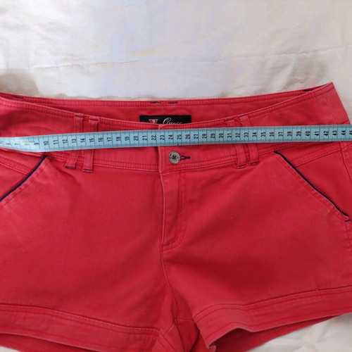 Guess women's red shorts large like new