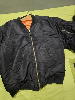 Mil-Tec MA-1 Flight Jacket like new, black thick jacket