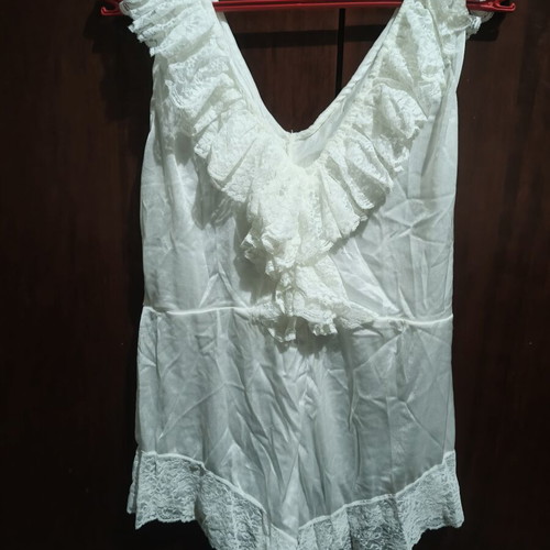 Vintage teddy lingerie like new, white, Small