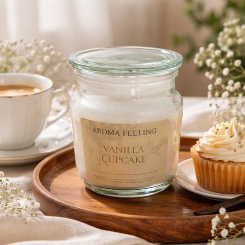 Vanilla Cupcake Candle new with sweet vanilla scent 295gr