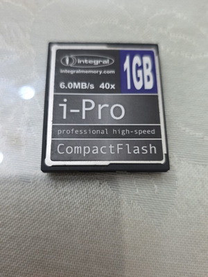 Integral i-Pro 40x 1Gb Compact Flash Camera Memory Card used