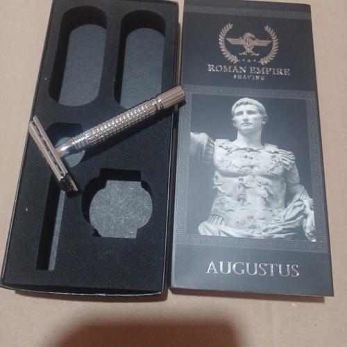 Roman Empire Shaving Augustus safety razor used with box