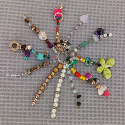 Craft supplies used for bracelets and necklaces