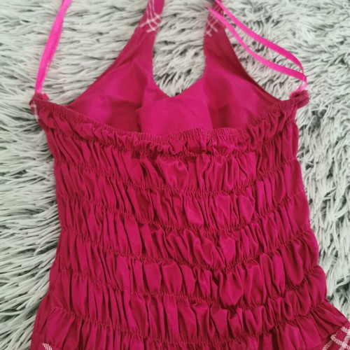 Fuchsia Pin Up Dress Halterneck Cotton Like New