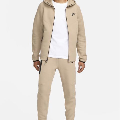 Nike Tech Fleece men's tracksuit beige new, size L