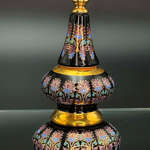 Vintage porcelain perfume bottle by Cosmetics Chaloulos used