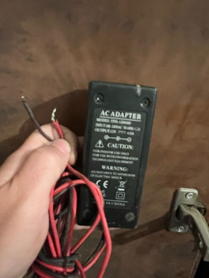 12volt power supply used, functional