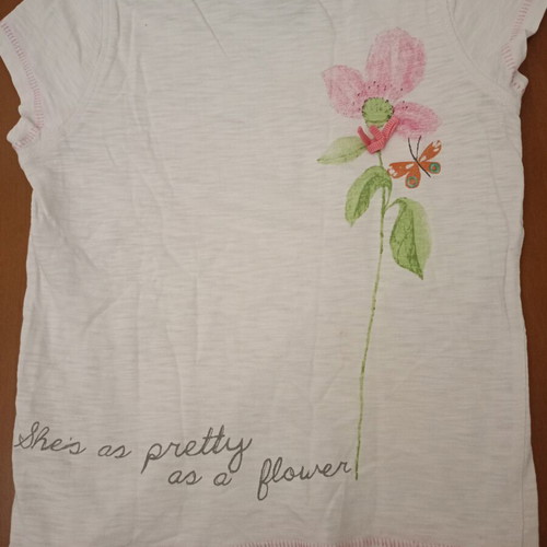 Next White T-shirt "I Love My Mom" Like New, Girls 3-4 Years