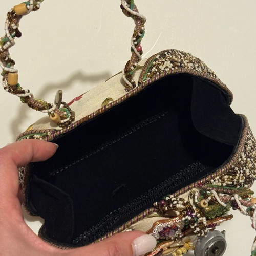 Floral clutch like new, multicolored handbag