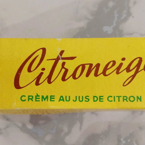 Vintage Citroneige women's cream packaging used, 1960s