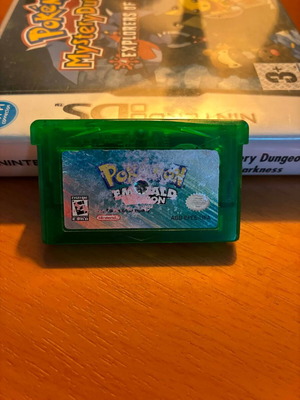 Pokemon Emerald cartridge used for Game Boy Advance