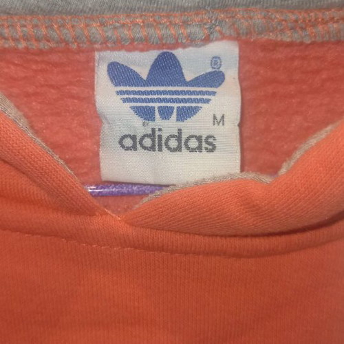 Adidas hoodie like new, size M, coral-watermelon color