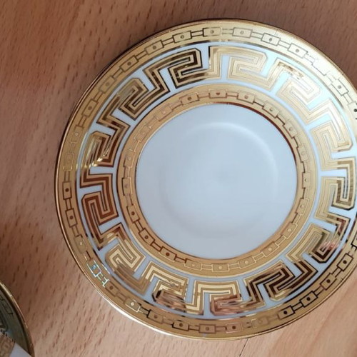Euro Porcelain tea cup coffee set with 24K gold detail new