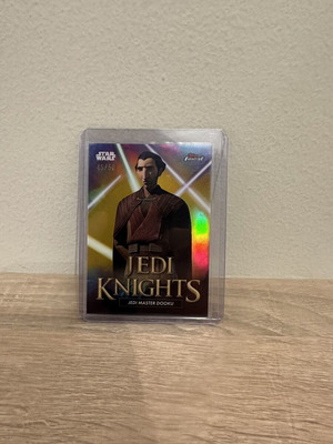Topps Finest Star Wars Smugglers Outpost Jedi Knights JEDI MASTER DOOKU card