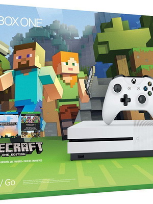 Microsoft Xbox One S Minecraft Edition console used, box only