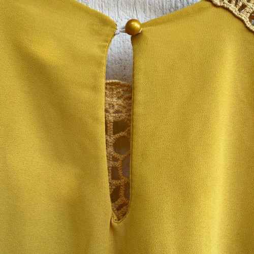 Boho top yellow like new, one size