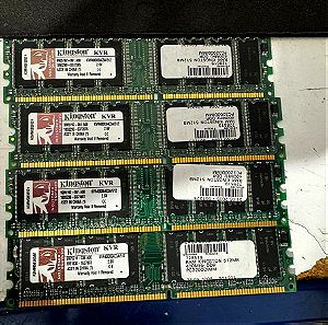 KINGSTON KVR400X64C3A 4x512MB PC3200 400MHZ VALUE RAM DDR 400