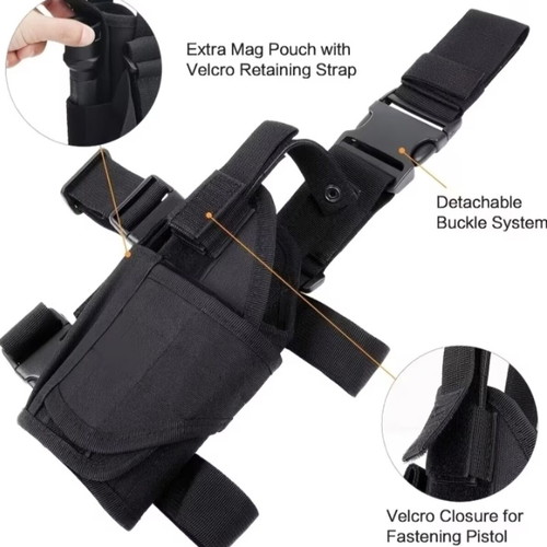 Universal Thigh Holster Black New