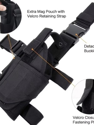Universal Thigh Holster Black New