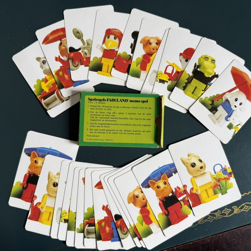 Lego Fabuland Memory Game new, Dutch language, early 80s collectible