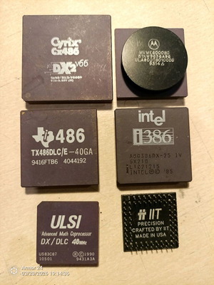 386 486 ULSI IIT M processors set of 6 like new, unused