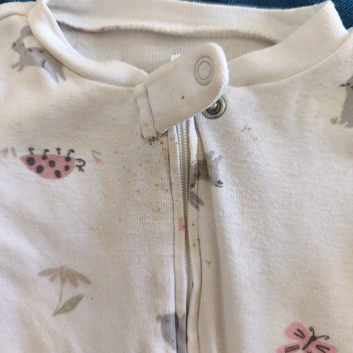 Carter's long sleeve pajamas bundle for babygirl 9 months used with stains