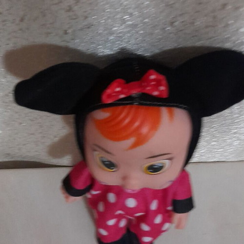 Interactive baby dolls used, set of 2 with Minnie Mouse and Donald Duck costumes