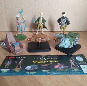 Disney Atlantis : ''The Lost Empire'',συλλεκτικό σετ,σε άριστη κατάσταση