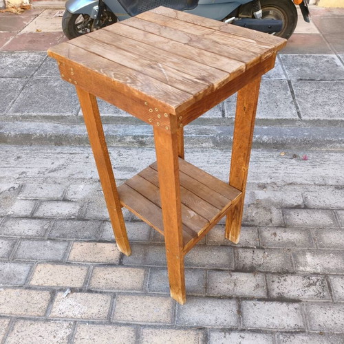 Τραπεζάκι ξύλινο μασίφ 39x42x79 εκ.