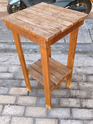 Τραπεζάκι ξύλινο μασίφ 39x42x79 εκ.