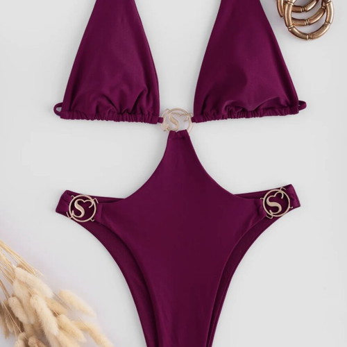 Decoro swimsuit new with removable chest caps in vibrant color
