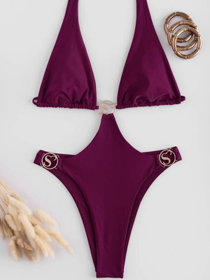 Decoro swimsuit new with removable chest caps in vibrant color