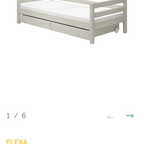 Flexa children's bed with mattress and 2 drawers like new