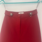 Toi & Moi burgundy pants with decorative buttons, size S