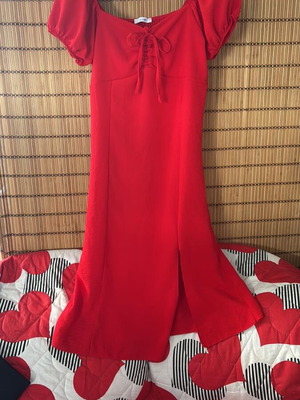 Women's red dress like new