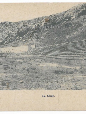 Delphi Ancient Stadium 1910 Used Postcard