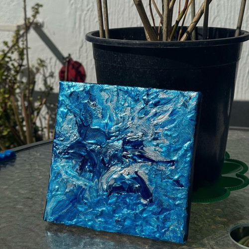 Fluirt Art Blue Handmade